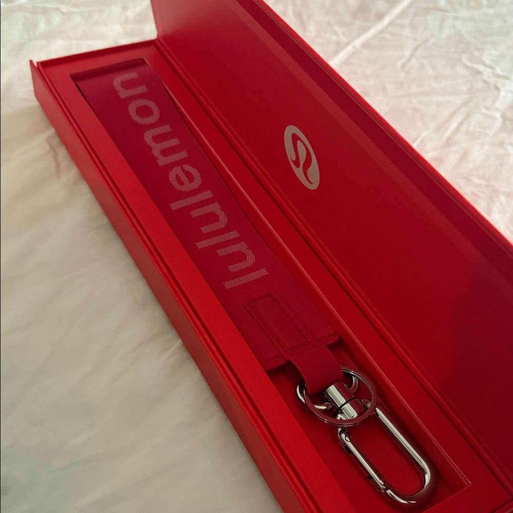 Lululemon Vibrant Red Keychain Strap